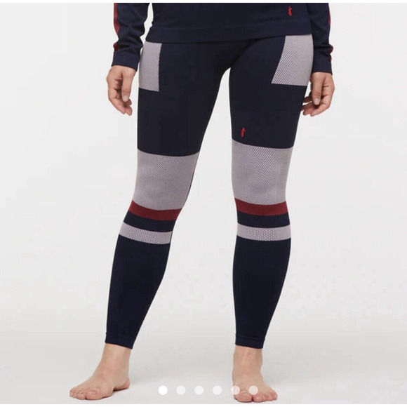 NWT Cotopaxi Womens sz S Debajo Seamless Baselayer Tight Ink Stripe MSRP $80